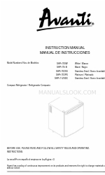 Avanti SHP1799CAD Manuel d'instruction