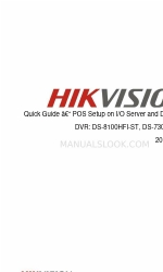 HIKVISION DS-8100HFI-ST Series 빠른 매뉴얼