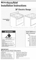 KitchenAid KERC700LBL0 Manual de instruções de instalação