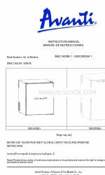 Avanti SWC1600M-1 Gebrauchsanweisung