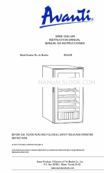 Avanti WC493B Manual de instruções