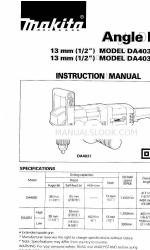 Makita DA4030 Руководство по эксплуатации