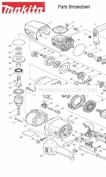 Makita DA4031 Desglose de piezas