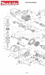 Makita DA4031 Desglose de piezas