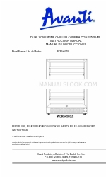 Avanti WCR5450DZ Manuale di istruzioni
