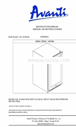 Avanti WCR9000S Manuale di istruzioni