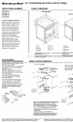 KitchenAid KERS807S Manual de dimensiones