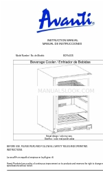 Avanti BCF54S3S Manuale di istruzioni