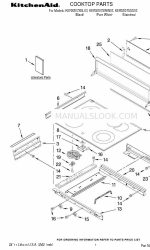 KitchenAid KERS807SBL - 30 Inch Electric Range Parts Manual