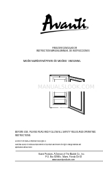 Avanti VM329WL Gebruiksaanwijzing