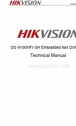 HIKVISION DS-9100HFI-SH Series Podręcznik techniczny