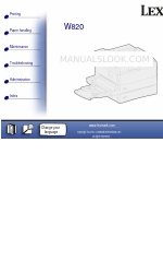 Lexmark 12B0104 - W 820 B/W Laser Printer Resolução de problemas