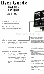 Garden Controls LIGHT TIMER Panduan Pengguna