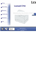 Lexmark 13P0000 - C 750 Color Laser Printer Rozwiązywanie problemów