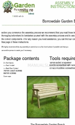 Garden Furniture Direct Borrowdale Instructions de montage