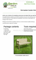 Garden Furniture Direct Borrowdale Garden Bench Instructions de montage