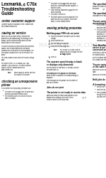 Lexmark 17S0200 - C 760dtn Color Laser Printer Manuale di risoluzione dei problemi