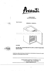 Avanti WC601CL Instrukcja obsługi