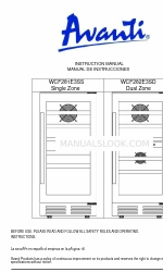 Avanti WCF281E3SS Instruction Manual