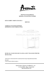 Avanti WD31EC Manual de instrucciones