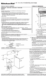 KitchenAid KGRS306B Manuale delle dimensioni