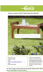 Garden Gear Acacia Lutyens Coffee Table Інструкція з експлуатації