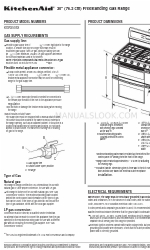 KitchenAid KGRS505XSS Handbuch der Abmessungen