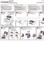 Lexmark 21G7000 - Z 845 Color Inkjet Printer Manual de instalação