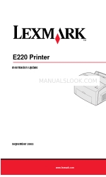 Lexmark 21S0150 - E 321 B/W Laser Printer Kullanıcı Kılavuzu