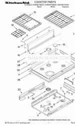 KitchenAid KGRS807SBL02 Liste des pièces