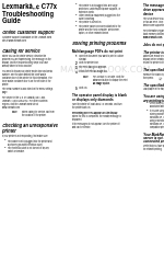 Lexmark 22L0214 - C 770dtn Color Laser Printer Manuale di risoluzione dei problemi