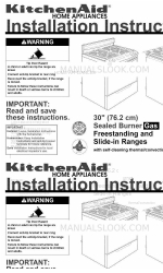 KitchenAid KGRT607HBL0 설치 지침 매뉴얼