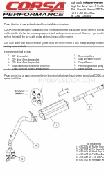 Corsa 14866 Handleiding voor installatie-instructies