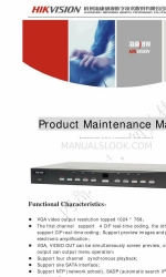 HIKVISION DS7208HVI-ST/SE Product/Maintenance Manual