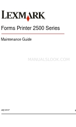 Lexmark 2500 Series Manuel d'entretien