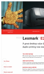 Lexmark 250d - E B/W Laser Printer Especificaciones