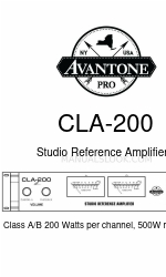 Avantone Pro CLA-200 マニュアル