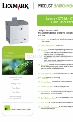 Lexmark 25A0452 - C 736dtn Color Laser Printer Manual rápido