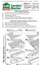 GARDEN MASTER GM2315 Manuel d'instructions de montage