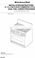 KitchenAid W10044930B Installation Instructions Manual