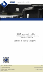 JANA International Battery Chargers 製品マニュアル