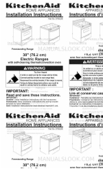 KitchenAid YKERC607HB7 Manuel d'instructions d'installation