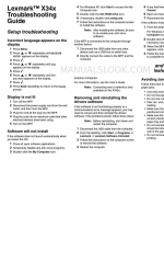 Lexmark 340n - X B/W Laser Troubleshooting Manual