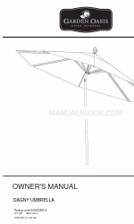 Garden Oasis DAGNY UMBRELLA Посібник користувача