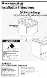 KitchenAid YKERC608LS0 Manuel d'instructions d'installation