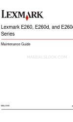 Lexmark 34S0109 - E 260dt B/W Laser Printer Руководство по техническому обслуживанию