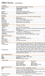 Janam XM65 series Specifications