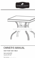 Garden Oasis EAST POINT SIDE TABLE Manuale d'uso