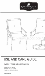 Garden Oasis SC-K-429N-1S/6-G Manual de utilização e cuidados