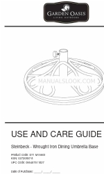 Garden Oasis 02720857-8 사용 및 관리 매뉴얼